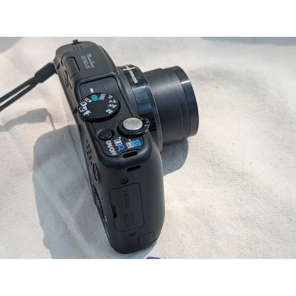 Canon PowerShot SX160 IS 16.0MP Digital Camera Black 16x Zoom HD Video Bundle